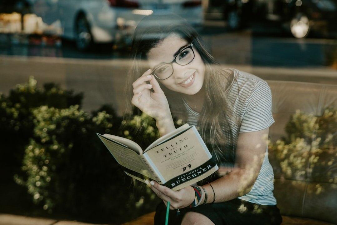 actress reading script on set